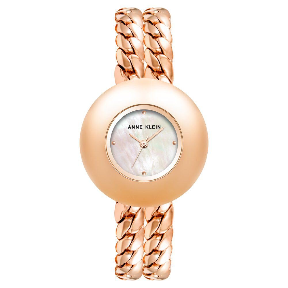 Anne Klein Quartz Analog White dial Metal Strap Watch for Women-AK4100MPRGW (B0CW9GS6DS) Amazon Price History, Amazon Price Tracker