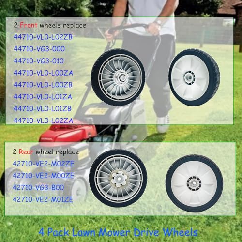 Lawn Mower Wheels - Front and Rear Replacement