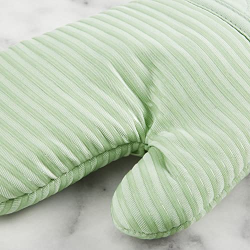 Image of KITCHENAID Quilted Cotton Terry Cloth Oven Mitt, Pot Holder, Kitchen Towel 4-Pack Set, Heat Resistant, Silicone Grip, 16 inchx26 inch, 7 inchx13 inch & 7 inchx10 inch, Pistachio