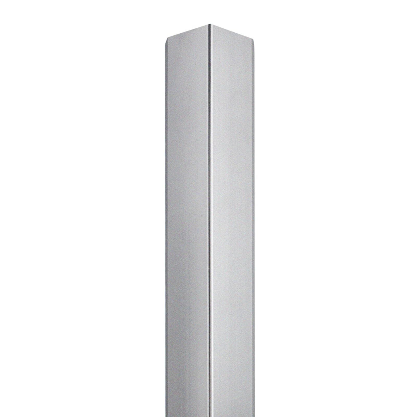 Protector de borde de pared de aluminio plateado, parachoques de seguridad, cortable y autoadhesivo, protector de esquina de pared, varios tamaños, tira de borde de pared, plata esmerilada, longitud