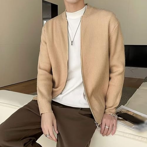 Men's Full Zipper Knitted Casual Sweater Cardigan Lightweight Loose Fit Sweater RegularFashion Fall Winter Sweaters4