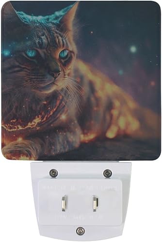 Miniatura 2 de Paquete de 2 luces de noche decorativas con sensor de atardecer a amanecer, lámpara de noche LED, enchufe de 3 × 4.5 × 1.4 pulgadas