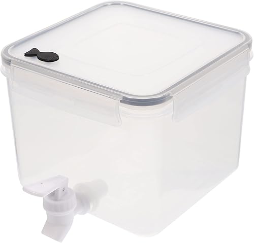 Miniatura 1 de UPKOCH Dispensador de bebidas de plástico con grifo de limonada helada, dispensador de agua pequeño para refrigerador, refrigerador, fiesta