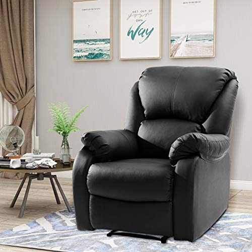 Bufccy Liegestuhl Liftstuhl Soft Chair Möbel Bürostuhl Sessel Wohnzimmerstuhl Schwarz Cover