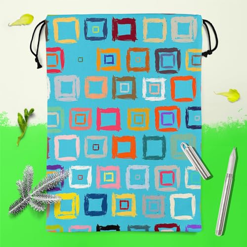 Image of ArtzFolio Geometric Pattern D1 | Reusable Sack Bag | Bag for Gym, Storage, Vegetable & Travel