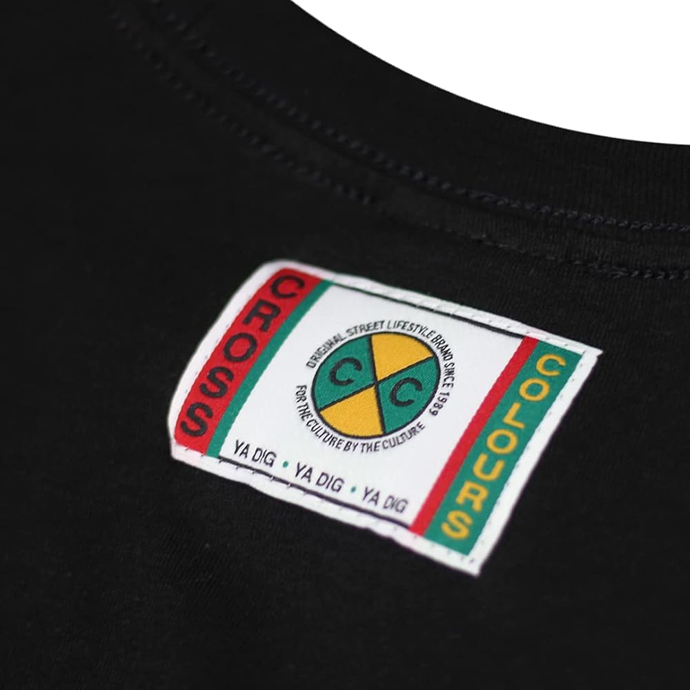 CROSS COLOURS Flag Logo T-Shirt (US, Alpha, Small, Regular