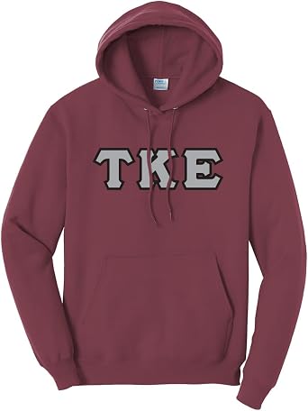 Campus Classics Tau Kappa Epsilon Hooded Sweatshirt Sewn On Greek Letters