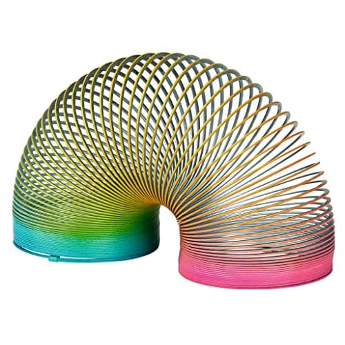 moses. Treppenhüpfer Rainbow, Hüpfende Metall-Spirale in Regenbogen-Farben, Experimentierspielzeug und Spielzeugklassiker für Kinder, Magische Treppenläufer Regenbogenspirale mit Ø 6,5 cm