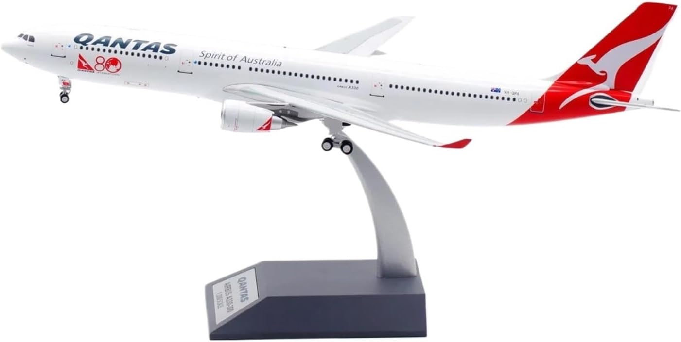Miniature Scale 1 200 for Qantas Airlines Oneworld Airbus A330-300 Die-Casting Toy Airplanes for Fans Collect Souvenirs Flying Toy Game Kits