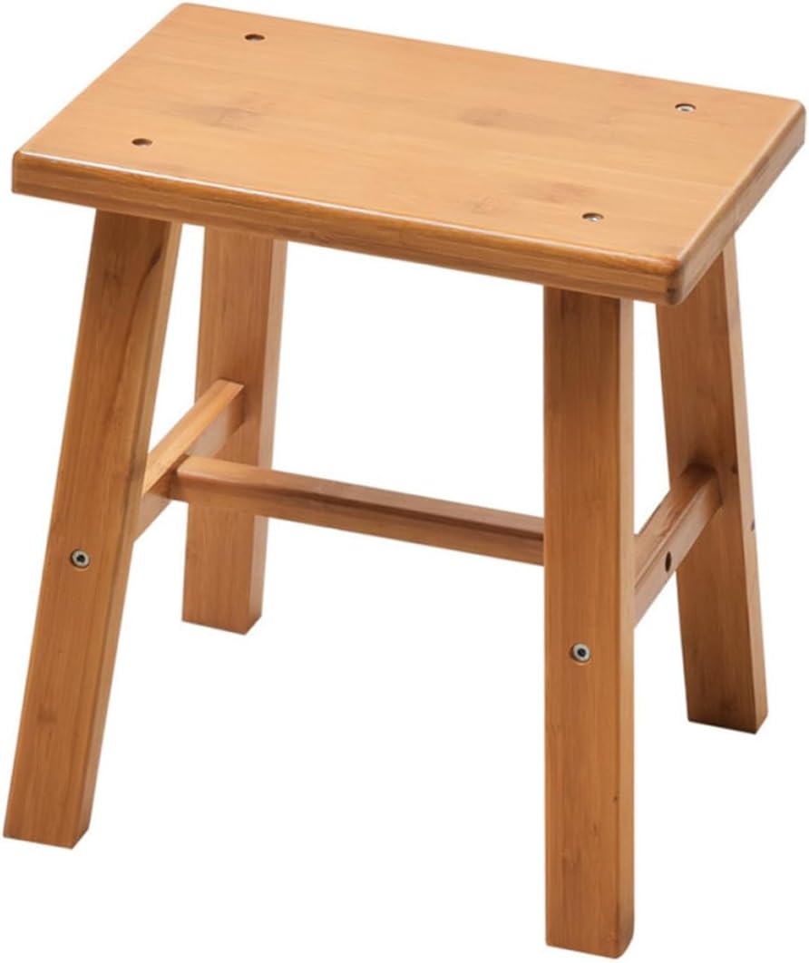 Portable Bamboo Low Stool for Children, Anti-Slip, Home Use