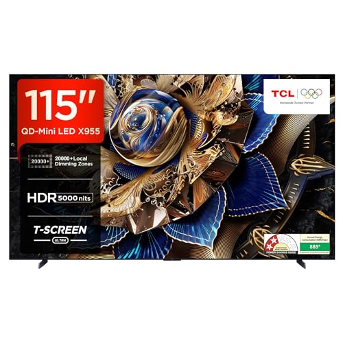 Image of TCL 291 cm (115 inches) X955 Series 4K Ultra HD QD Mini LED Google TV 115X955 Max (Black)