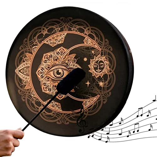Eioflia Shamanic Drum Shamanic Alchemy Moon Drum Sound Healing Tool Shamanic Hand Drum Alchemical Moon Drum For Party Music Supplies #TOP6