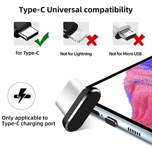 USB Type C Anti Dust Plug, [5-Pack] USB C Cover Cap Plugs Port Caps Protectors for iPhone 15 Pro Max 15 Plus Samsung A53 A54 S23 FE S22 S21 S20 Galaxy Z Flip 5 Google Pixel 8 Pro 7 6 6a 7a by TITACUTE - Image 5
