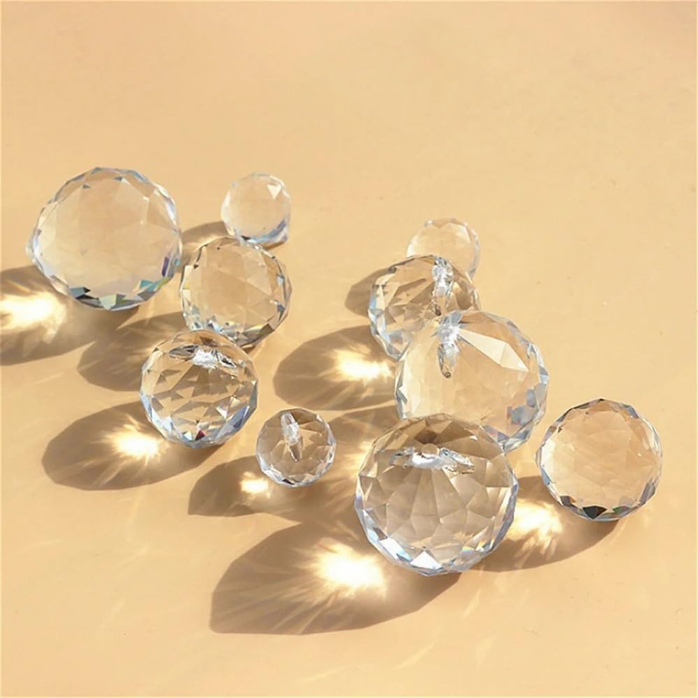 Hängekristalle Prismen 15mm-100mm klare Farbkristallkugeln for Kronleuchterteile Hängekristalle Kristalle für Dekoration(15mm 200pcs)