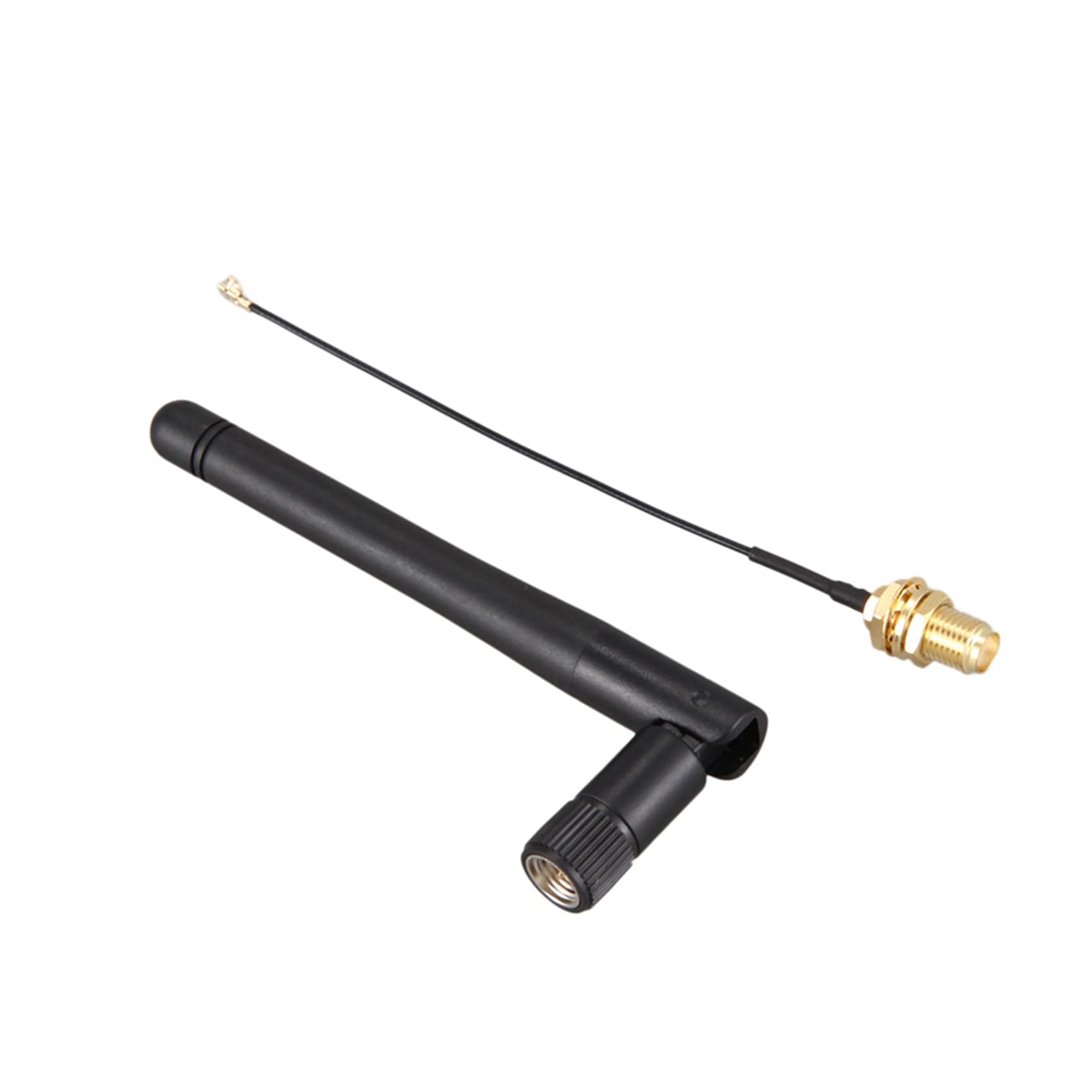 Antena GSM 900-1800 MHz 3 DBi Con Conector RP-SMA - Antena De Goma Impermeable Para Lorawan, Incluye Cable Extensión IPX A SMA