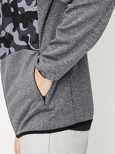 Image of Max Polyester Men Printed Hooded Standard Length Jacket