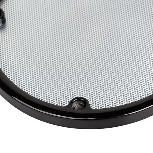 Image of 1 Pair Chrome+Black Rear Speaker Trim Grills Mesh Covers Compatible with 2006-2013 Harley Electra Glide Street Glide Ultra Classic