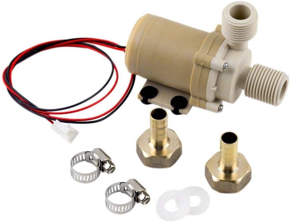 TS Trade 3 Meter Head 12V 100°C Solar Hot Water Circulation Pump Food Grade Silent Coupler