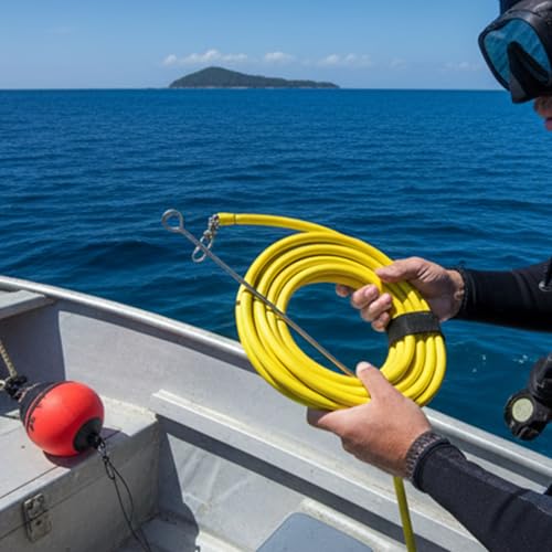 Flotteur de pêche en mousse et acier inoxydable 10m pour mer - 5