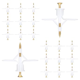 100 pcs Drywall Anchors, Hollow-Wall Anchors with Screws