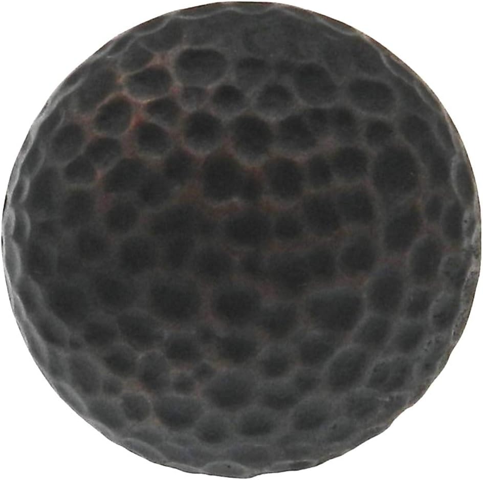 Warwick Rustic Bronze 1 3/8" Solid Hammered Round Cabinet Knob Pull DH1020BZ