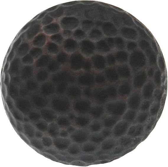 Warwick Rustic Bronze 1 3/8 Solid Hammered Round Cabinet Knob Pull DH1020BZ