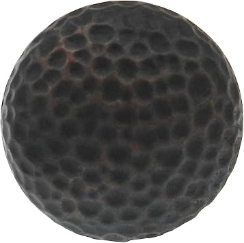 Warwick Rustic Bronze 1 3/8 Solid Hammered Round Cabinet Knob Pull DH1020BZ