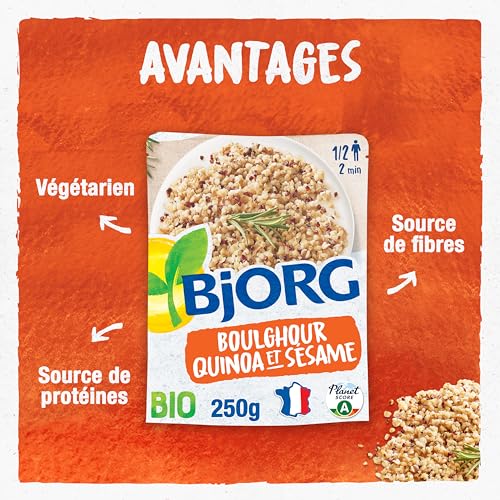 Plat Cuisiné Bio Bjorg Boulghour Quinoa Sésame – Sachet De 250g - vue 3