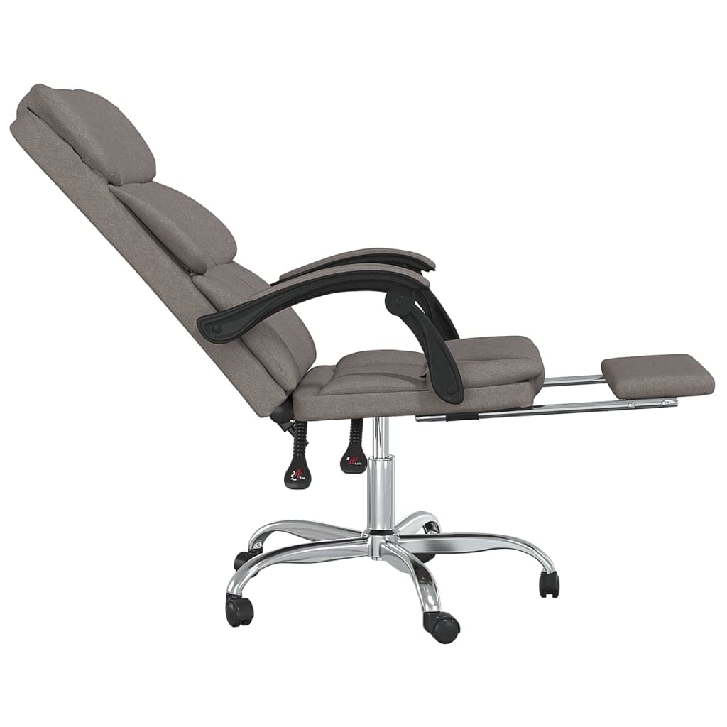 Silla de oficina giratoria de 360 grados con tejido transpirable, respaldo ajustable y reposapiés como silla de oficina ajustable en altura con función reclinable