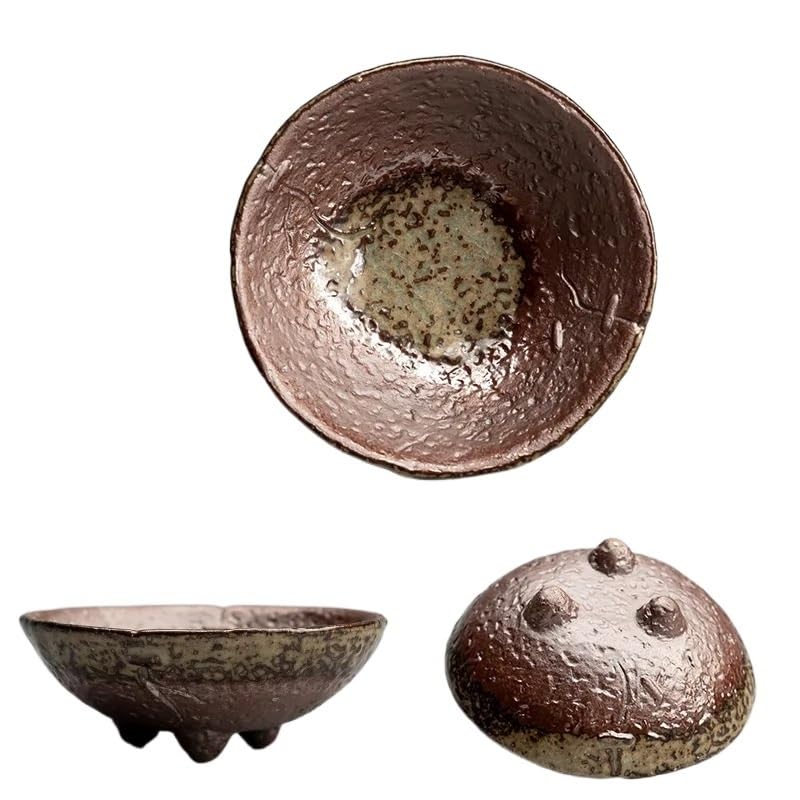 35 ml holzbefeuertes Teetassen-Set, 2 Stück Keramik-Teeschalen | Holzbefeuertes Teetassen-Set, 35 ml Teeschale, Tee-Probierpaar, Wohndekoration, Geschenk.(A-About-35ml 2pc)