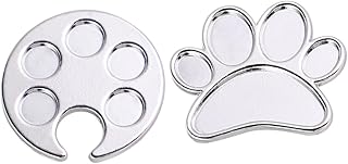 Beavorty 2 Peças Paleta De Anel Paleta De Mistura Paleta De Arte De Unhas Pintura De Unhas Em Gel Placa Misturadora De Maquiagem Suprimentos Para Arte De Unhas Placa De Mistura De Unhas