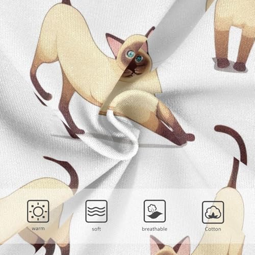 Cotton Girls Underwear Toddler Playful Cats White Cute Panties Girl Fun Print Kids Briefs Undies 2t3