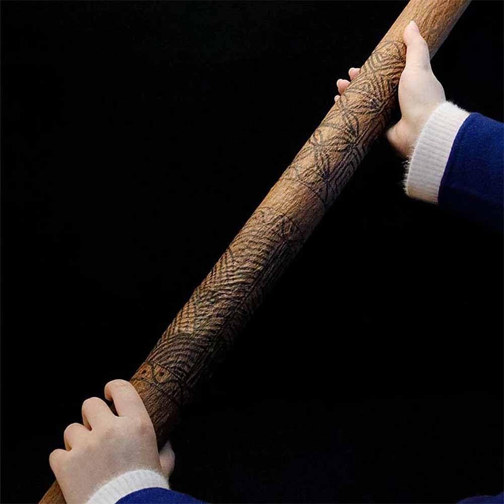 Bâton de pluie naturel, instrument de guérison sonore ASMR pour le yoga et la méditation,A,150CM