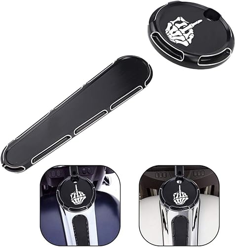 GUAIMI Panel de inserción de cubierta de puerta de depósito de combustible compatible con Harley Touring Electra Street Glide FLHX FLTR FLHT
