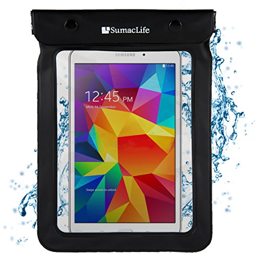 SumacLife Black Dustproof & Waterproof Stay Dry Tablet Bag Suitable for Amazon Kindle/Voyage/Fire 7 / Fire HD 8 / Paperwhite/Oasis