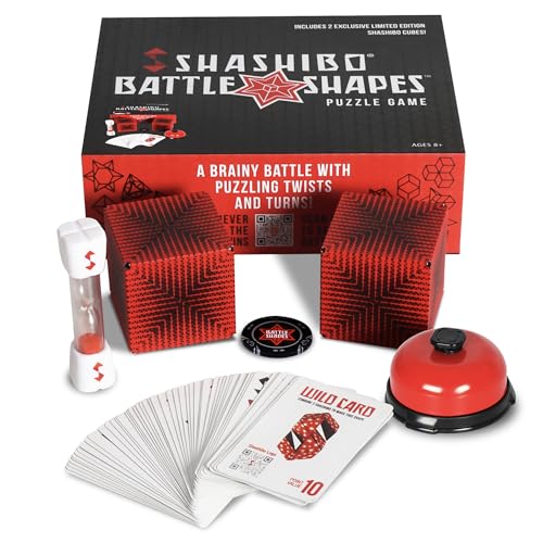 Image of Shashibo Battle Shapes Magnetizing Puzzle Game - Play Solo or with a Friend - Challenging Shape Shifting Box Game for Adults & Kids Ages 8+ with Puzzling Twists and Turns by Fun in Motion Toys