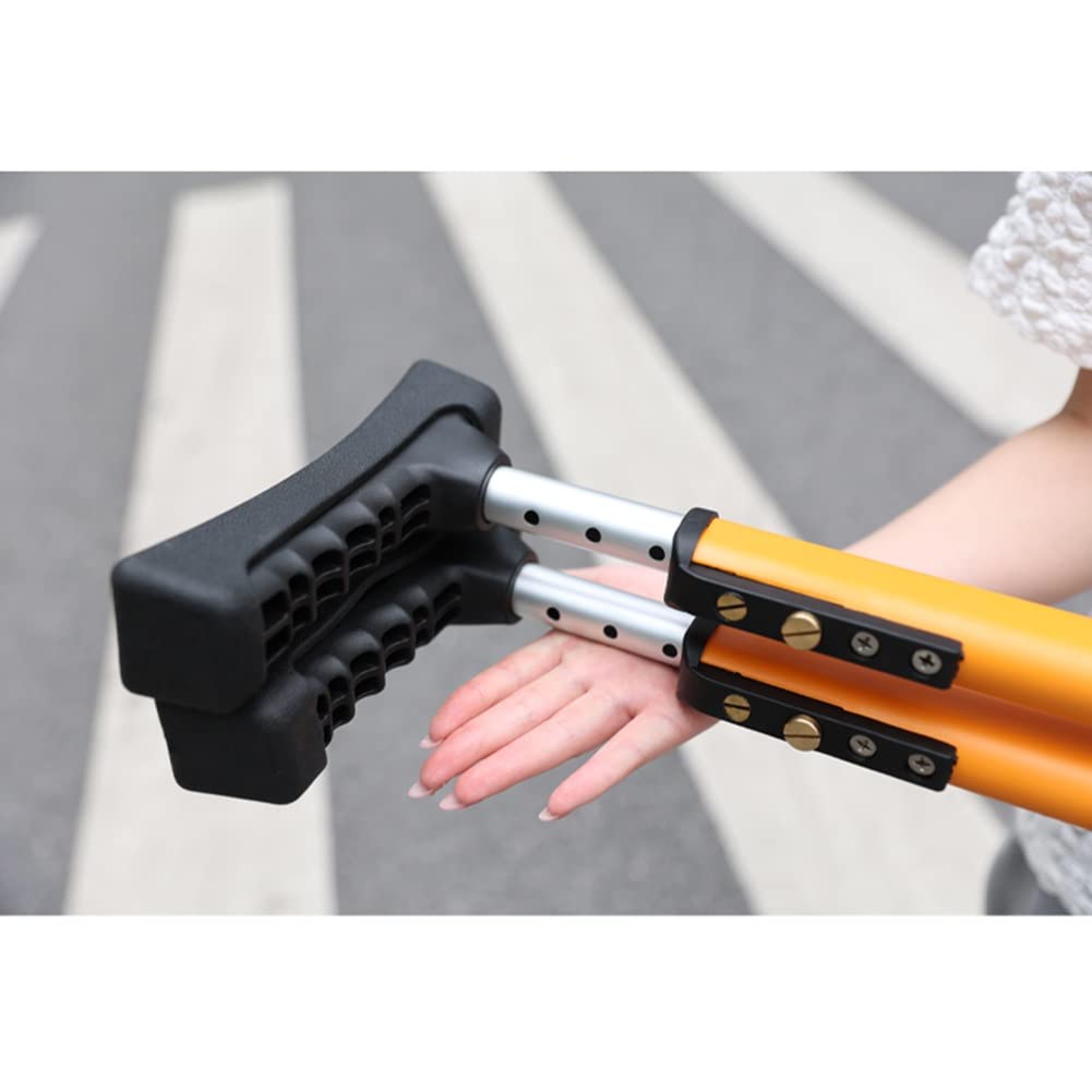 Muletas axilares Ajustables, Bastones para Caminar para Adultos, Mango ergonómico, Ayuda para Caminar para Personas Mayores, adecuadas para Altura: 150-190 cm/5'-6' 2''