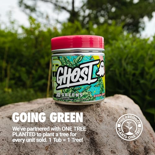 GHOST Greens Powder, Guava Berry - 30 Servings - 19 Superfood Greens & Reds Powder, Fruits, Vegetables, Spirulina, & Chlorella, Prebiotics, 10 Billion CFU Probiotic & Digestive Enzymes - Gluten-Free - Image 7