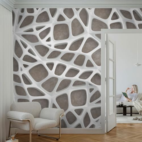 Vinilos de pared autoadhesivos lavables con estampado de red geométrica 4