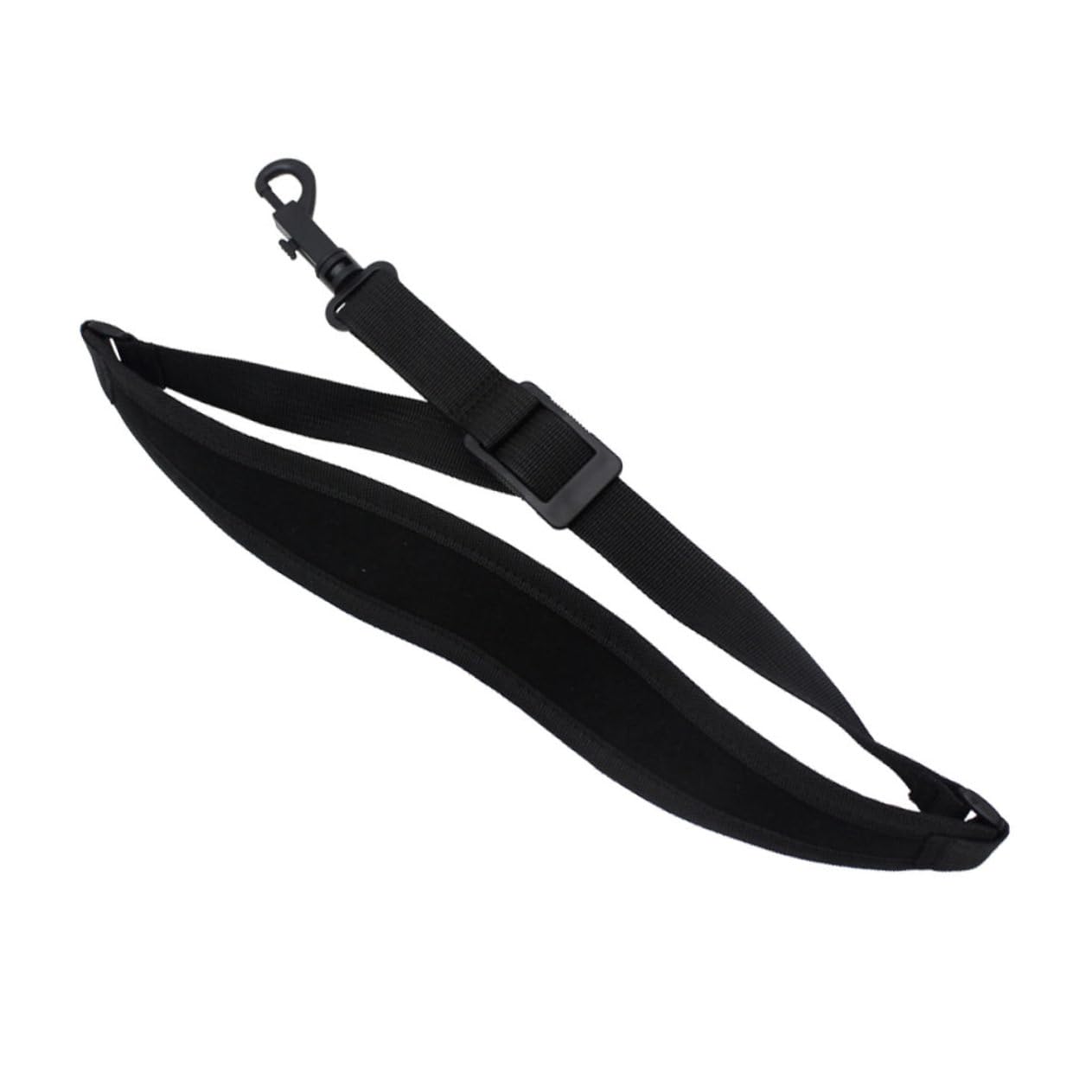 ibasenice Ceinture Pratique pour Saxophone Ténor en Coton Noir Confortable et Facile à Retirer Sangle de Saxophone et Finition Soignée Design Unique