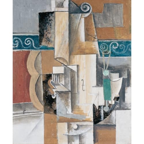 Guitare et violon Picasso affiche toile 76,2 x 101,6 cm poster art cubiste ARTICULOZY