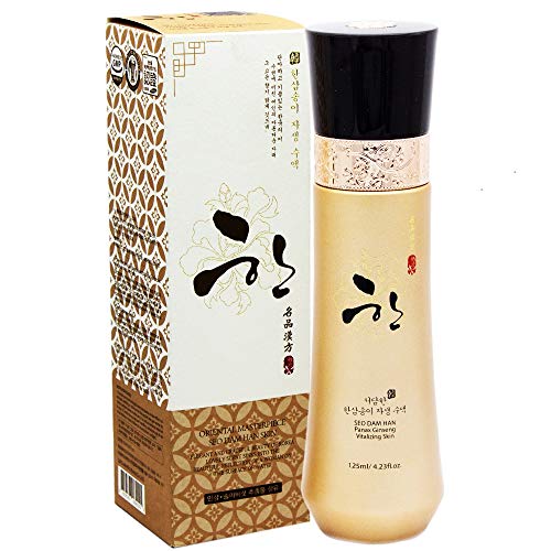 Ginseng Face Toner by Seo Dam Han â€“ Natural, Organic Facial Moisturizer for Dry, Sensitive & Aging Skin Type â€“ Deeply Hydrating, Soothing & Brightening Essence Toner, Korean Skin Care