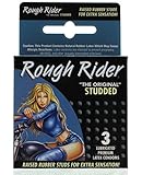 Contempo Rough Rider Studded Condom, Pack of 3
