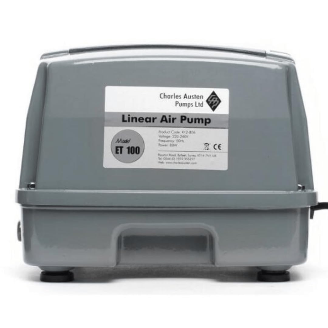 Hailea Enviro ET-100 Silenzioso Pompa di Aria Ventilatore Koi Stagno Acquario Idroponica