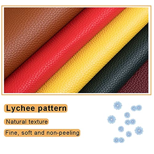 Simili cuir bleu litchi 5m sans pliure pour réussir vos sacs DIY - 2
