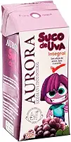 Suco de Uva Integral Aurora 200ml Caixinha Sem Consevantes Açúcar e Corantes Lanche Saudável Suquinho Tetra Pak