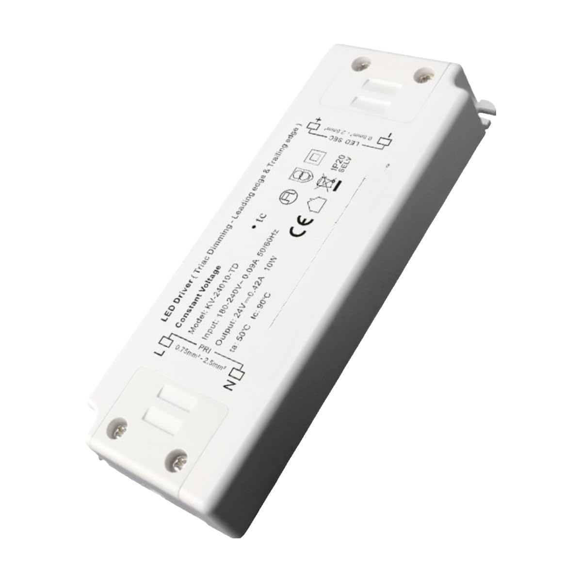 Controlador LED, Unidad de atenuación, fuente alimentación, controlador transformador tira luz monocromática alto y bajo voltaje for línea escalera(12V 0.83A 10W)