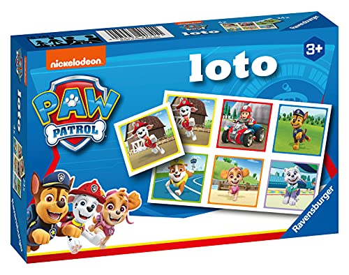 Ravensburger - Jeu Educatif - Loto- Pat'Patrouille - Un Premier Jeu éducatif m�êlant Observation, Association et mémorisation - A partir de 3 Ans - 20741