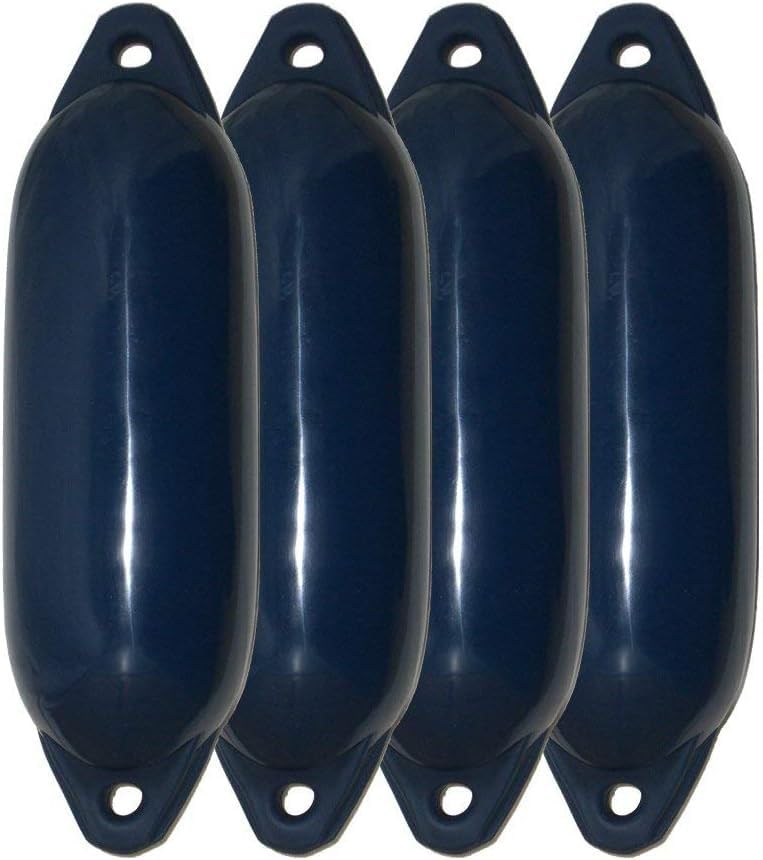 Majoni 4er-Set Bootsfender Star 15 - Farbe Navy Länge 45cm