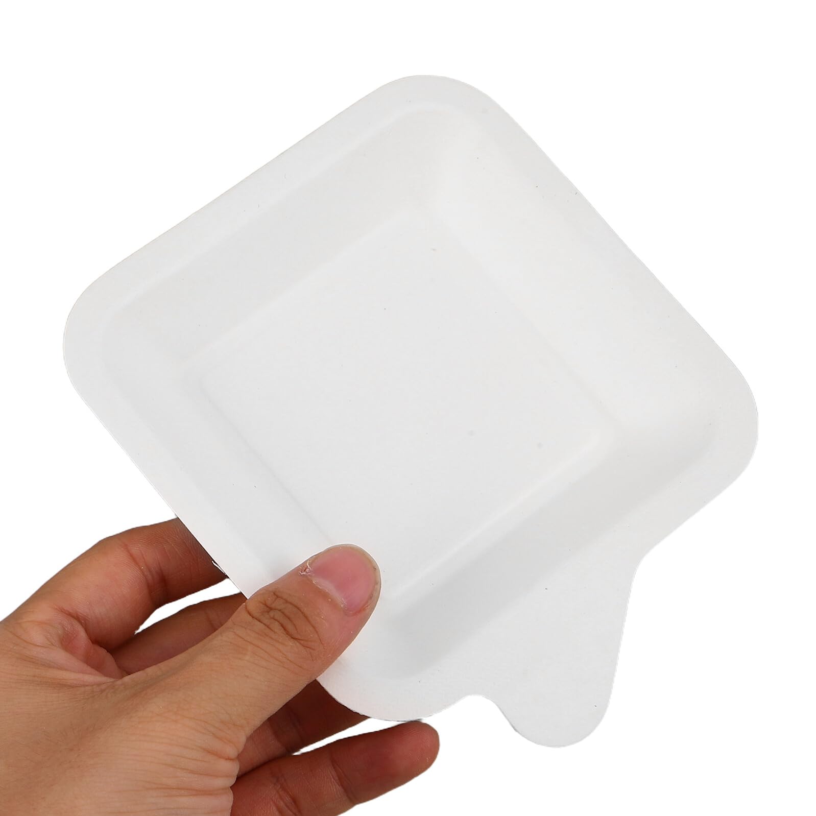 ifundom 100piezas Platos de Papel Cuadrados para Fiestas de Cumpleaños Barbacoas y Manualidades Platos de Papel Pequeños para Pasteles Postres y Eventos al Aire para Servir